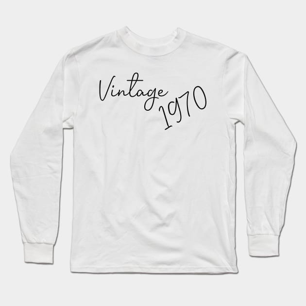 Vintage 1970 - 50th Birthday - 50th Birthday Gift - 50th Birthday - 50th Birthday Party - 1970 Long Sleeve T-Shirt by MultiiDesign